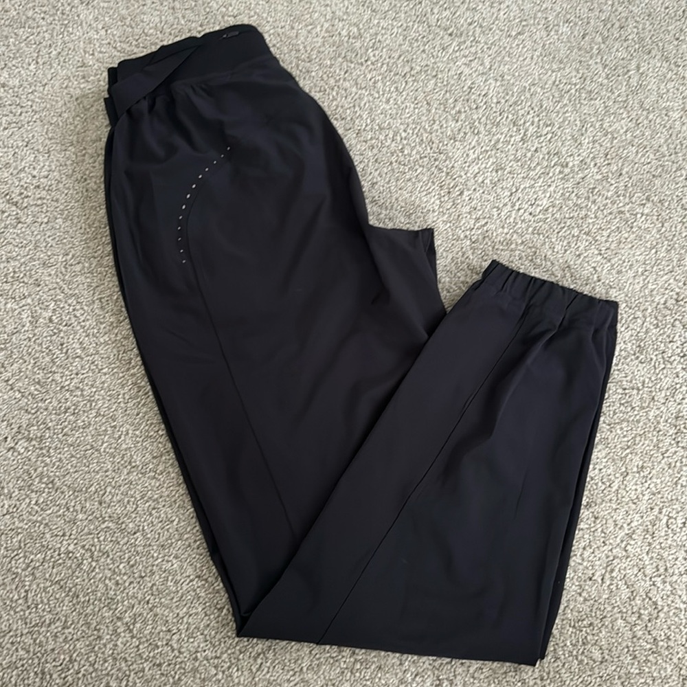 LULULEMON Black High Rise Reflective Track Pant Joggers 4